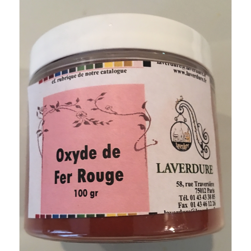 OXYDE DE FER ROUGE Boite Petit Modèle 100GR