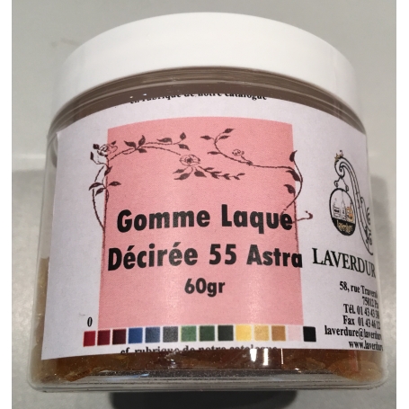 GOMME LAQUE DECIREE 55 ASTRA Boite Petit Modèle 60GR