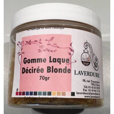 GOMME LAQUE DECIREE BLONDE Boite Petit Modèle 70GR