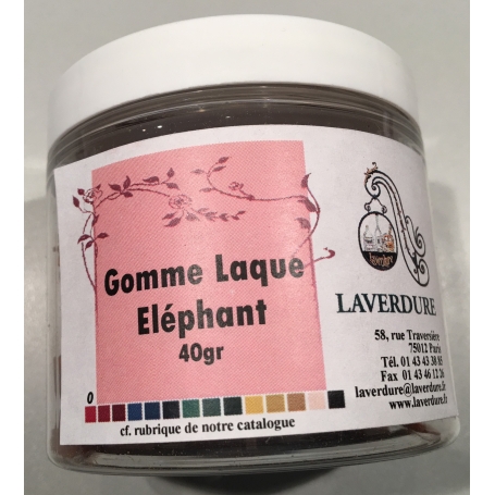 GOMME LAQUE ELEPHANT Boite Petit Modèle 40GR