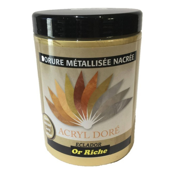 Dorure métalisée nacréé acryl dorée Argent