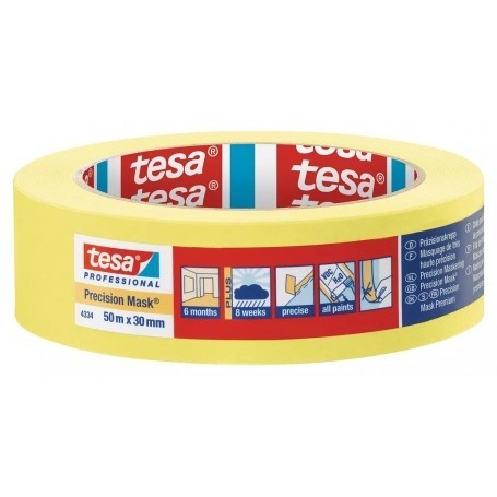 Papier adhésif jaune très souple TESA  Ref 4334