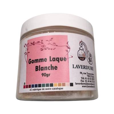 Gomme laque blanche