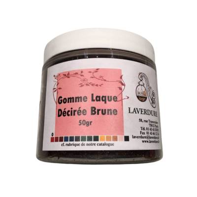 Gomme laque décirée brune
