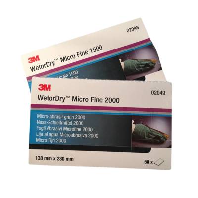 PAPIER ABRASIF 230X138 GRAIN 1500 et 2000