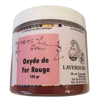 OXYDE DE FER ROUGE Boite Petit Modèle 100GR