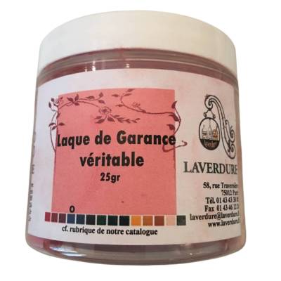 LAQUE GARANCE VERITABLE boite Petit Modèle 25GR