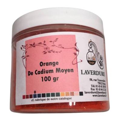 ORANGE DE CADMIUM MOYEN Boite Petit Modèle 100Gr