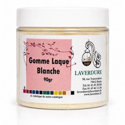 Gomme laque blanche