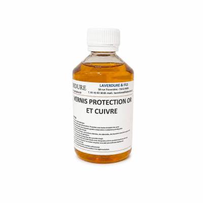 Vernis protection or et cuivre